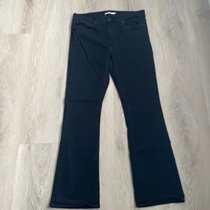 Levi's slimming bootcut women’s black jeans